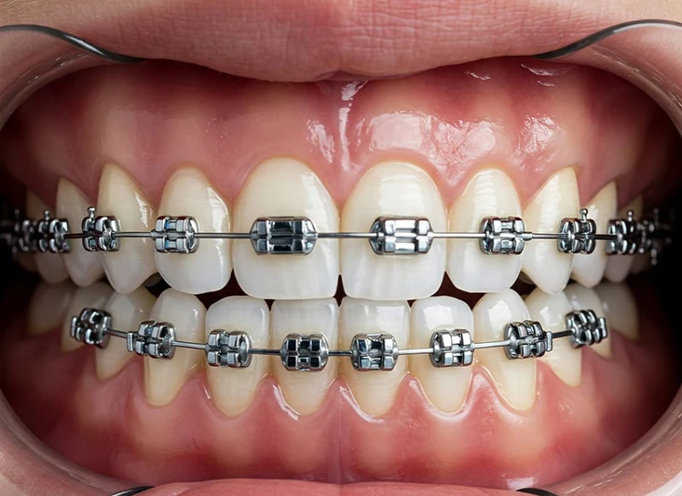 gör metall tandställning för barn ont