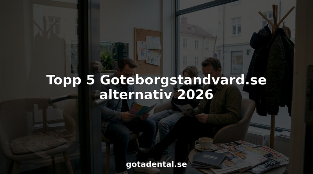 En familj sitter och väntar i väntrummet på tandläkarkliniken i Göteborg.