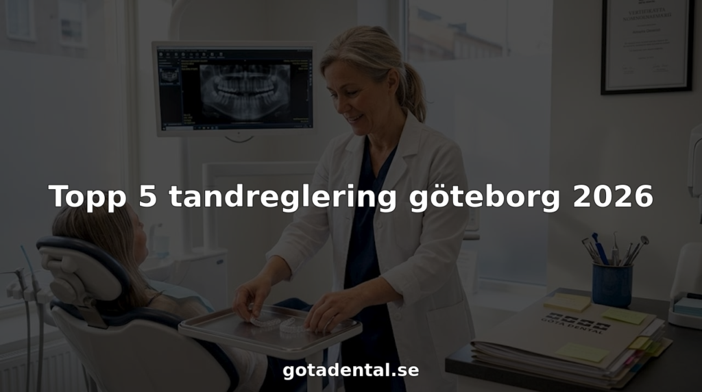 Tandreglerare förbereder aligners på klinik i Göteborg