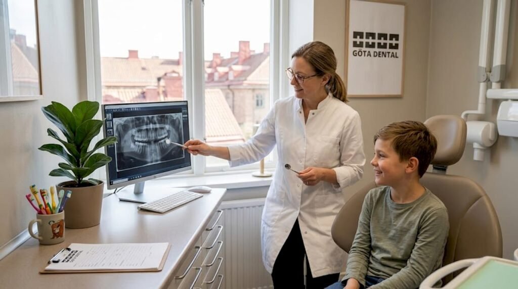 I Göteborg erbjuds barn tandundersökningar med extra fokus på diskretion och trygghet.